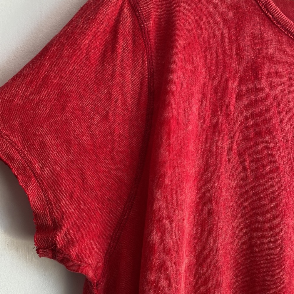Free People Xs/S Linen Blend Oversized Tunic Tee - Picture 6 of 13